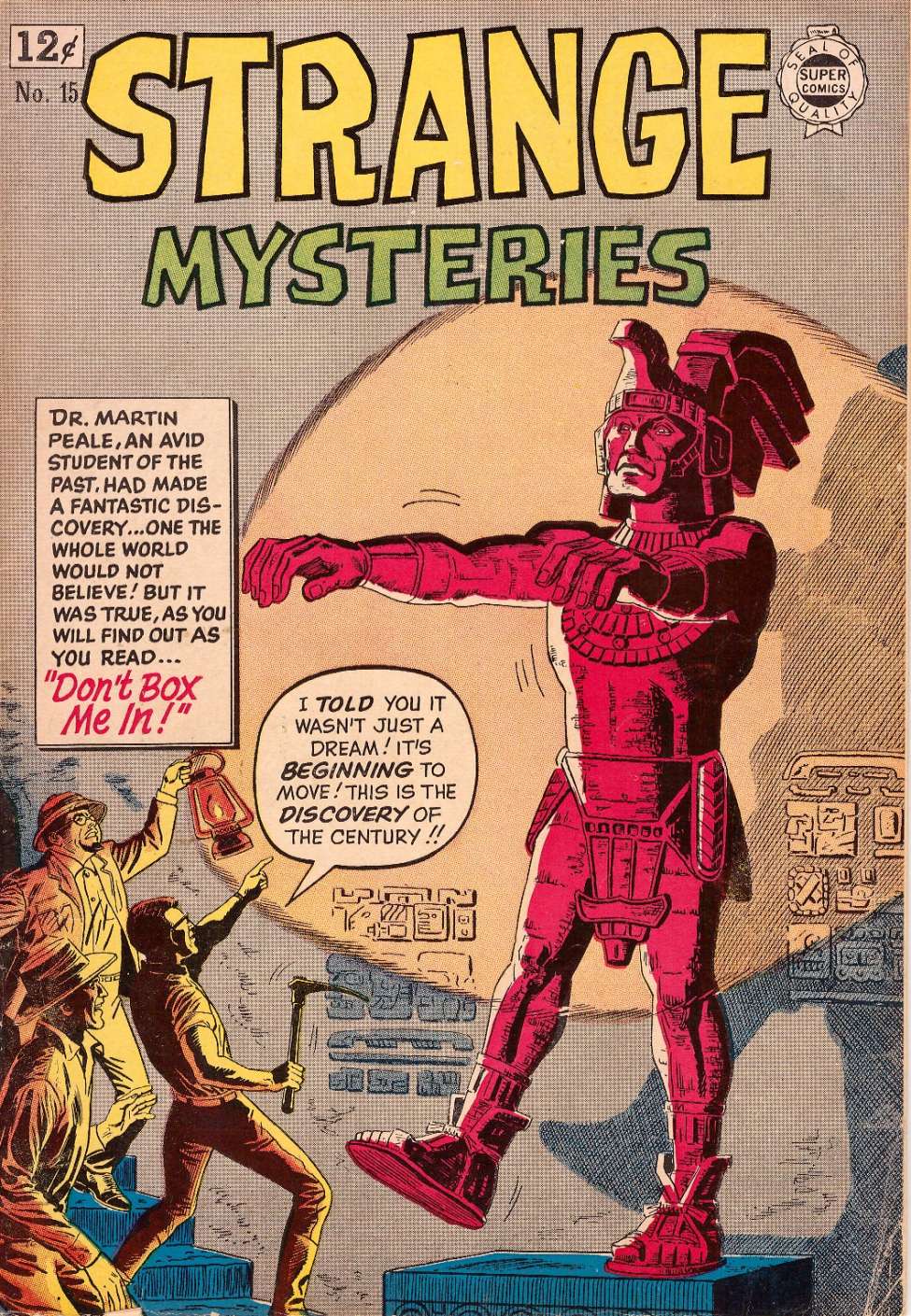 Comic Book Cover For Strange Mysteries 15