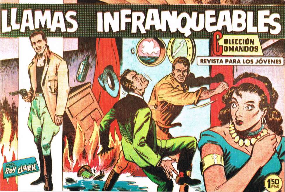 Comic Book Cover For Colección Comandos 93 - Roy Clark 21 - Llamas Infranqueables