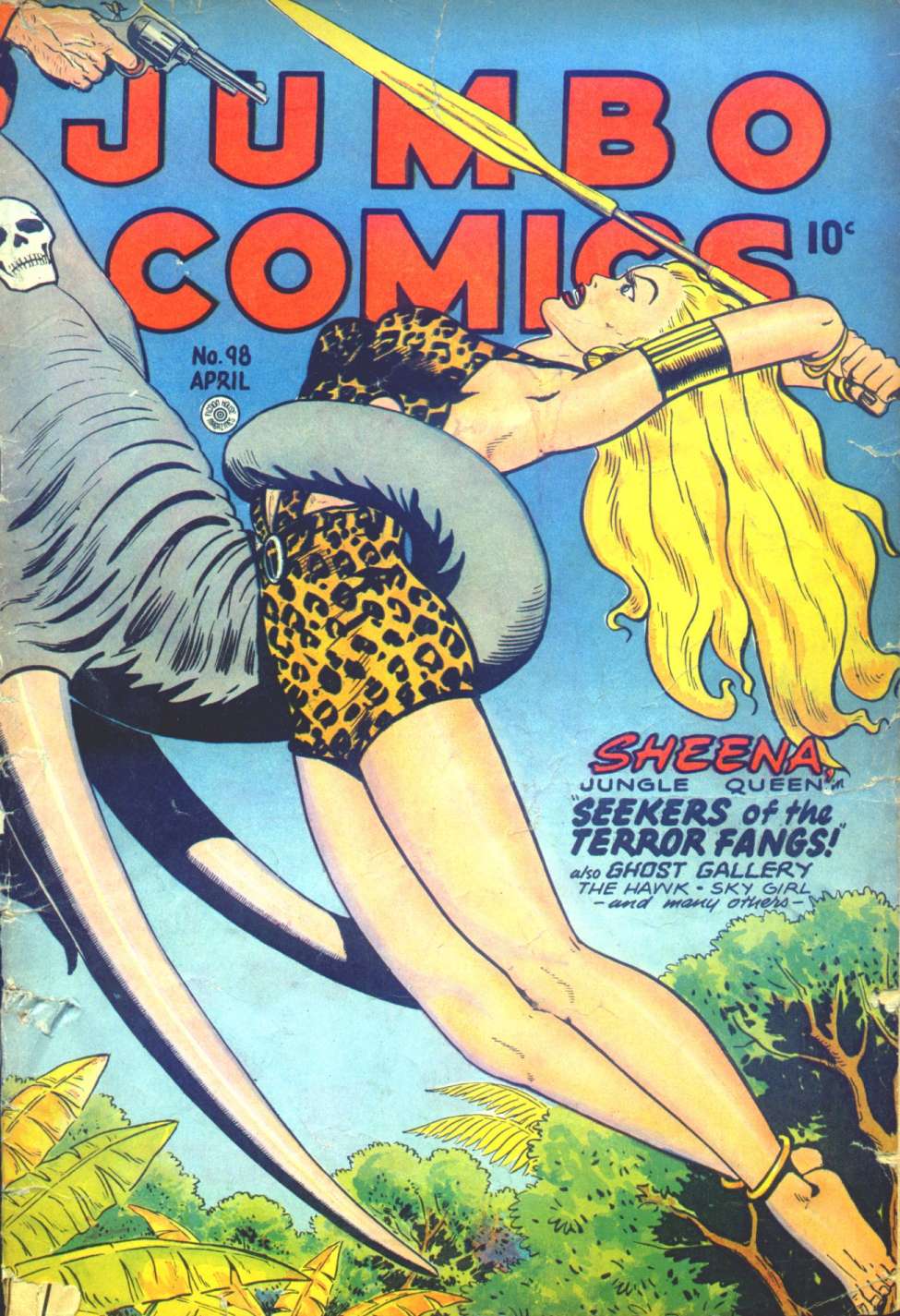 Comic Book Cover For Jumbo Comics 98