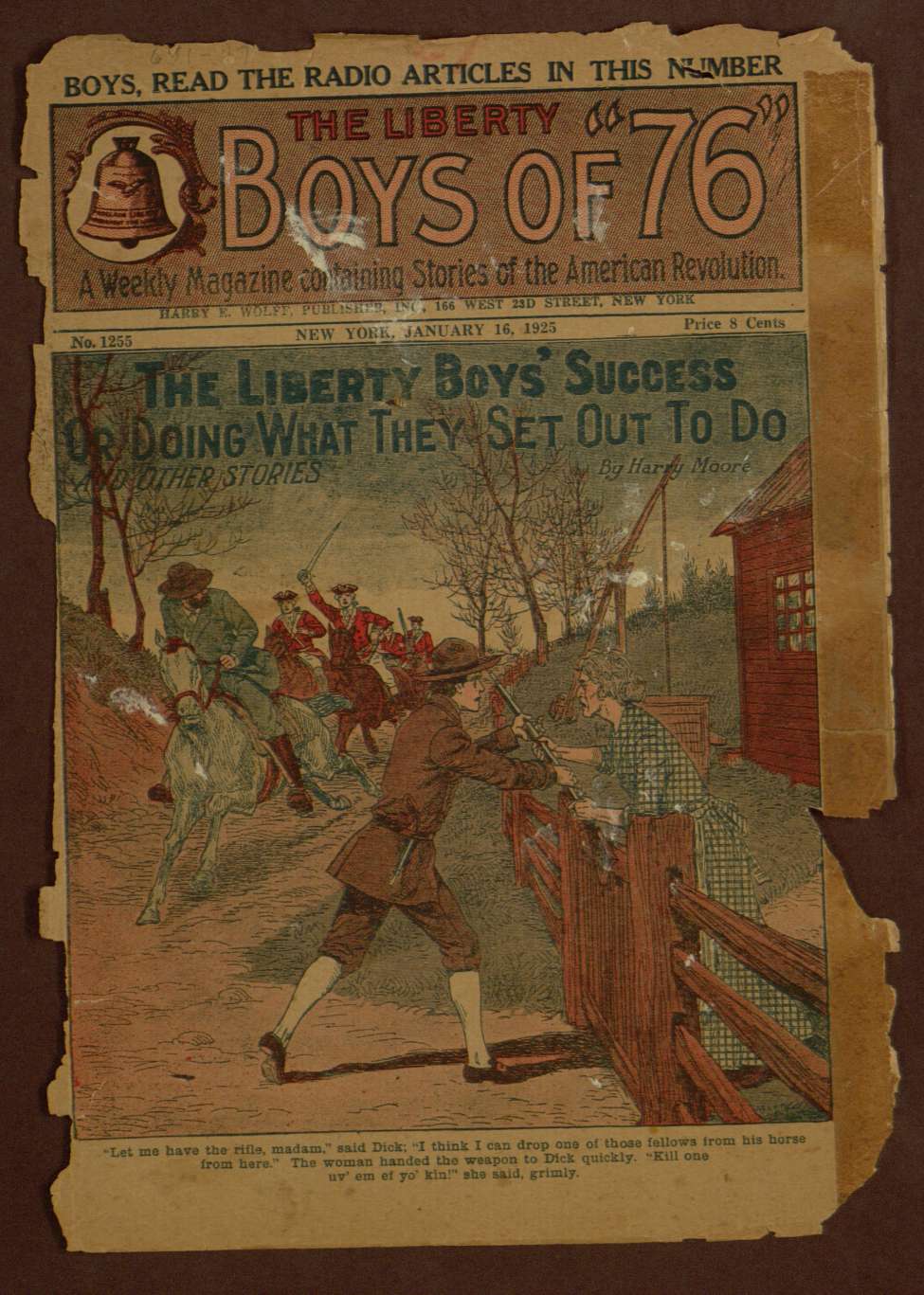 Book Cover For The Liberty Boys of 76 1255 - The Liberty Boys' Success