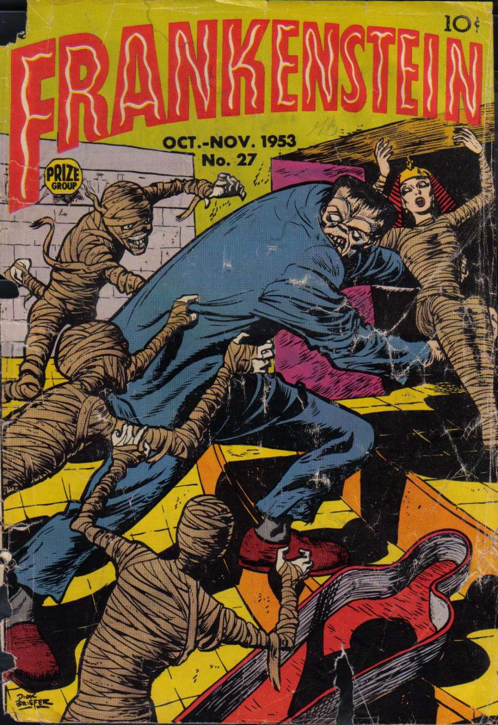 Comic Book Cover For Frankenstein 27