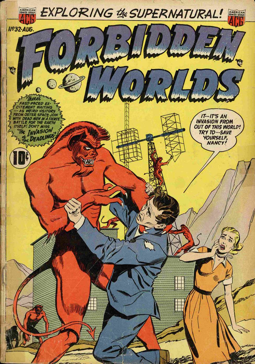 Comic Book Cover For Forbidden Worlds 32