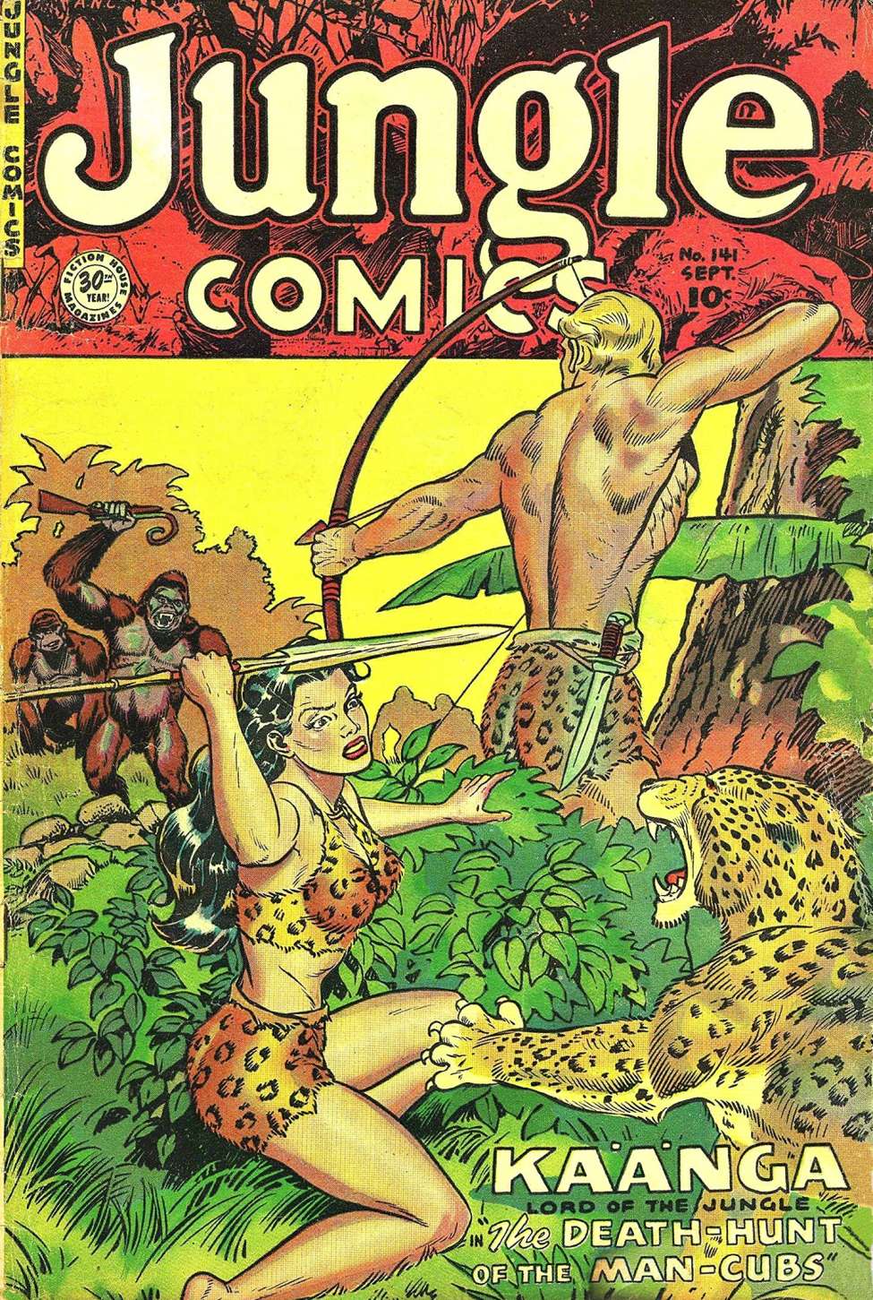 Comic Book Cover For Jungle Comics 141 - Version 1