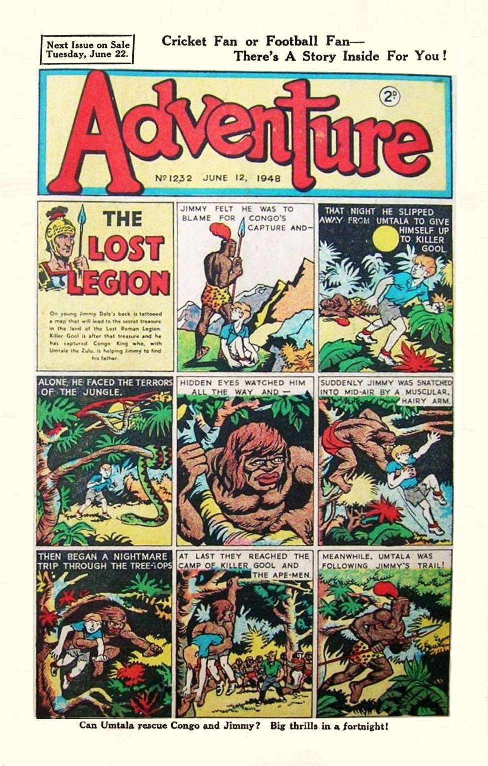 Comic Book Cover For Adventure 1232