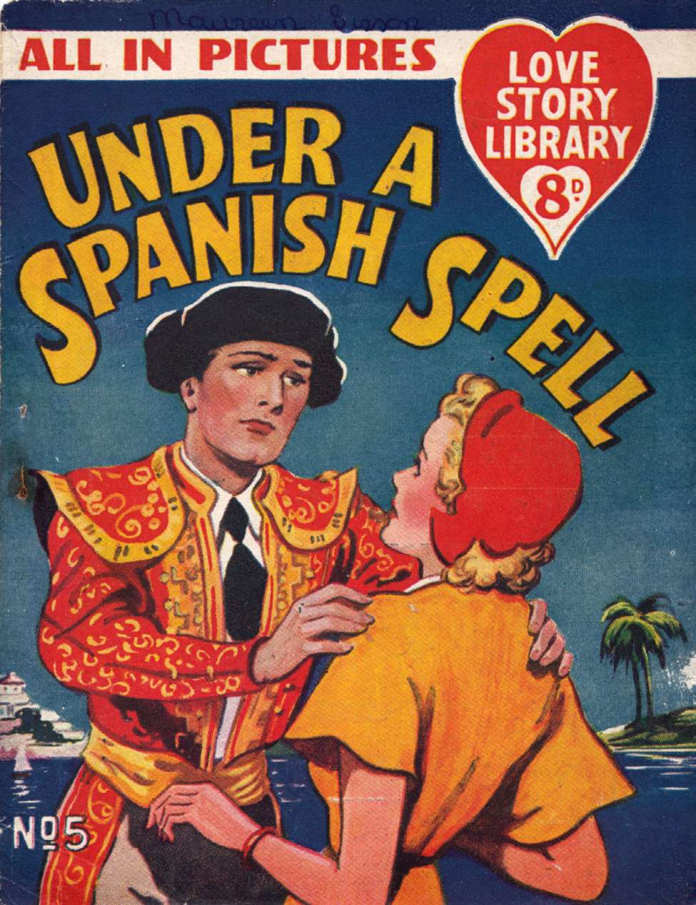 Book Cover For Love Story Picture Library 5 - Under A Spanish Spell