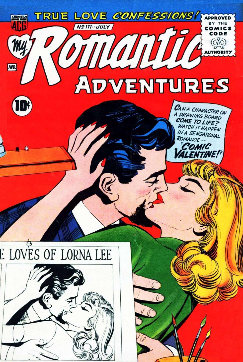 Comic Book Cover For My Romantic Adventures 111