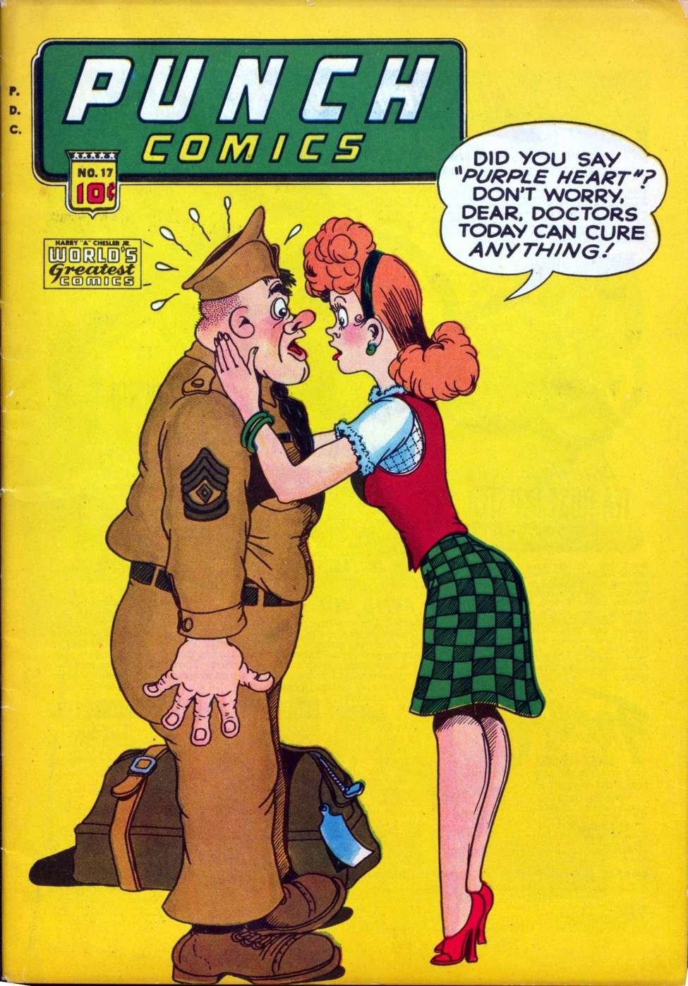 Comic Book Cover For Punch Comics 17
