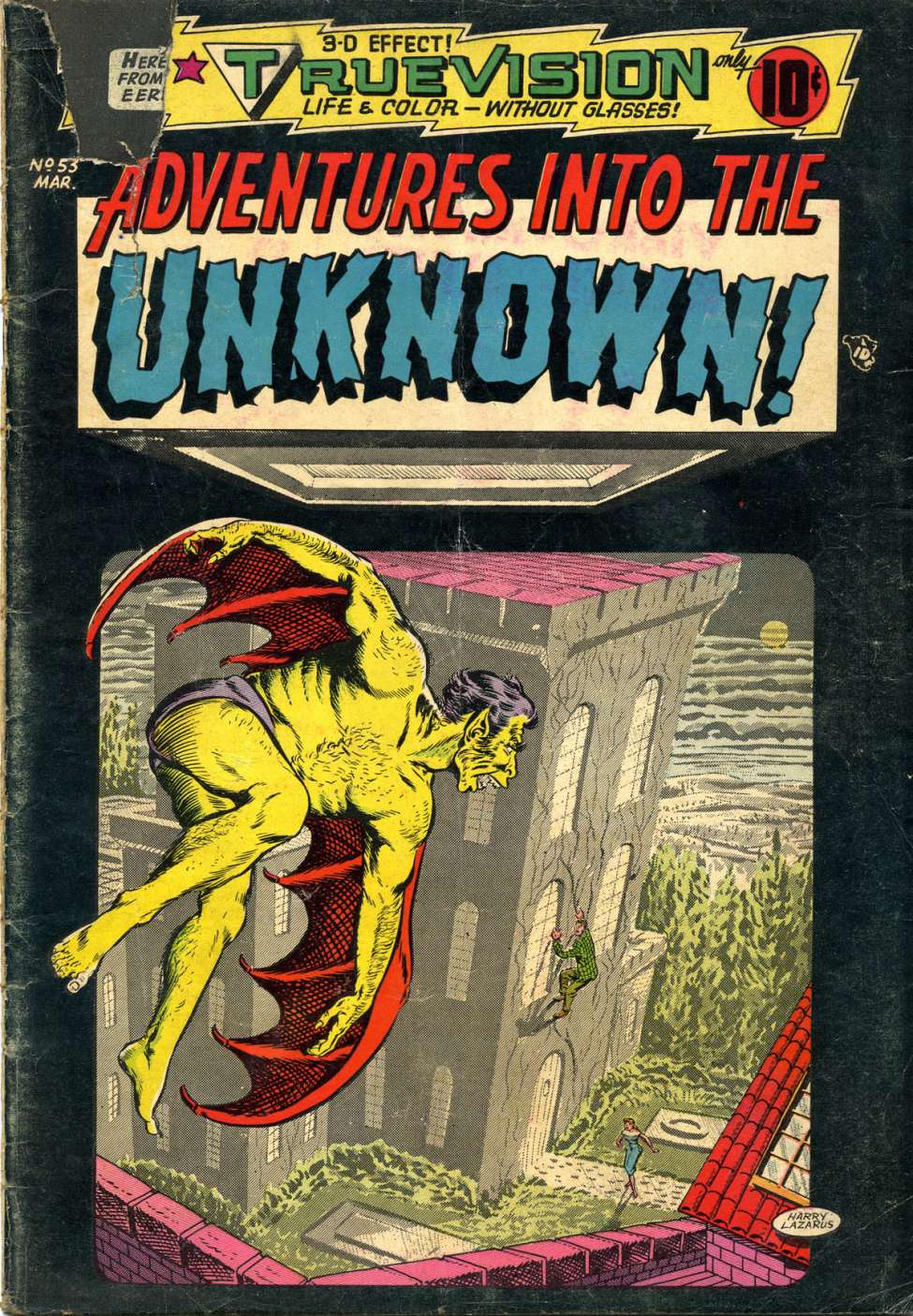 Comic Book Cover For Adventures into the Unknown 53