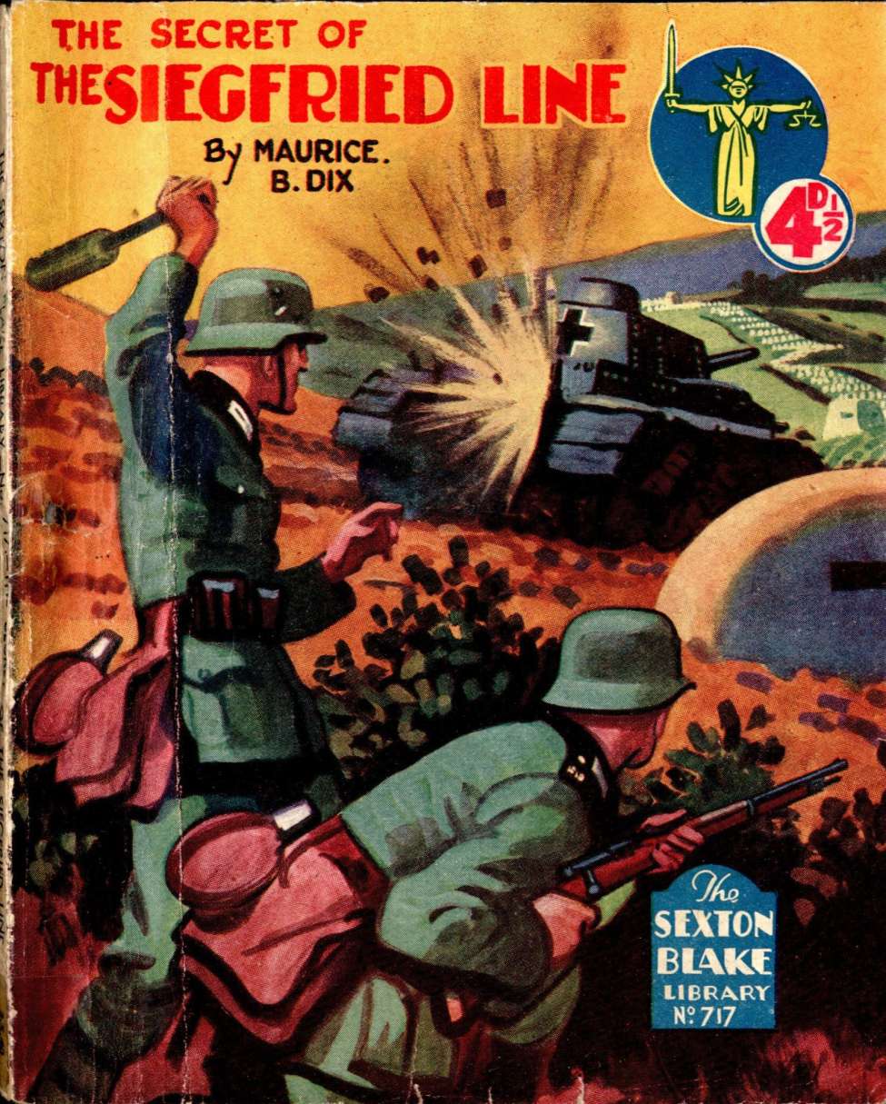 Comic Book Cover For Sexton Blake Library S2 717 - The Secret of the The Siegfried Line