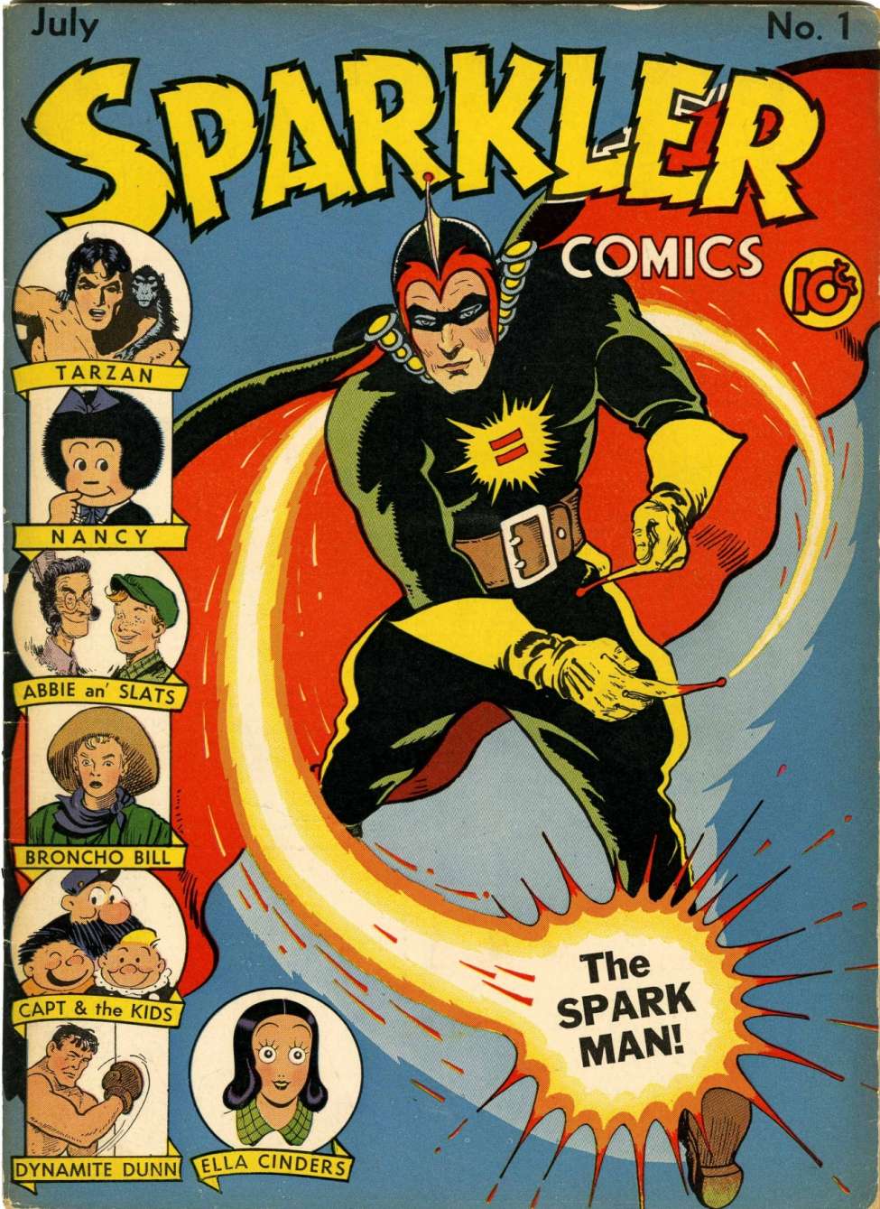 Comic Book Cover For Sparkler Comics 1
