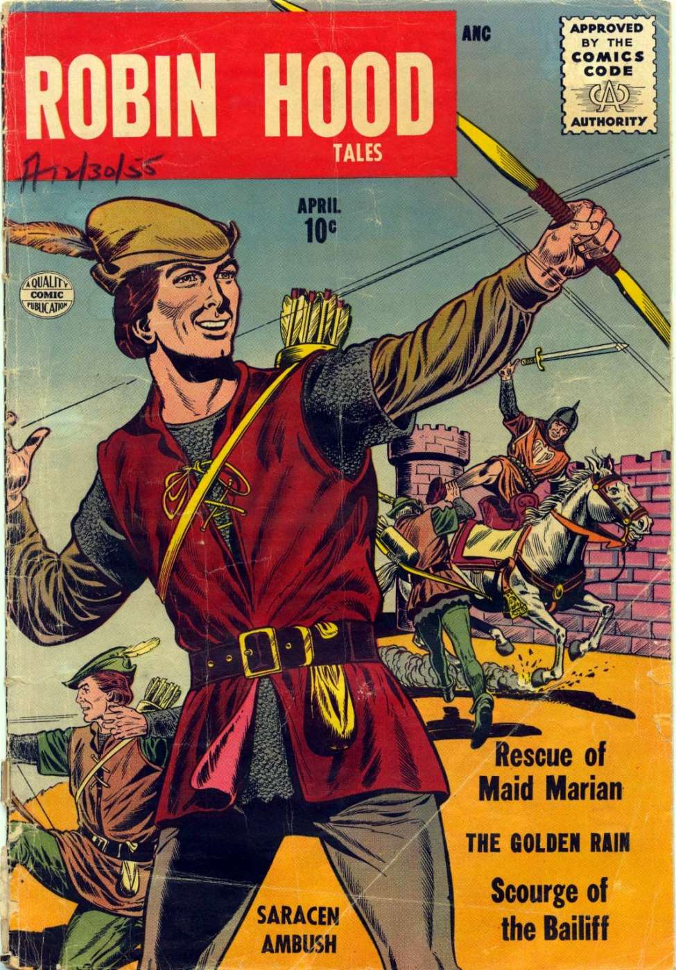 Comic Book Cover For Robin Hood Tales 2