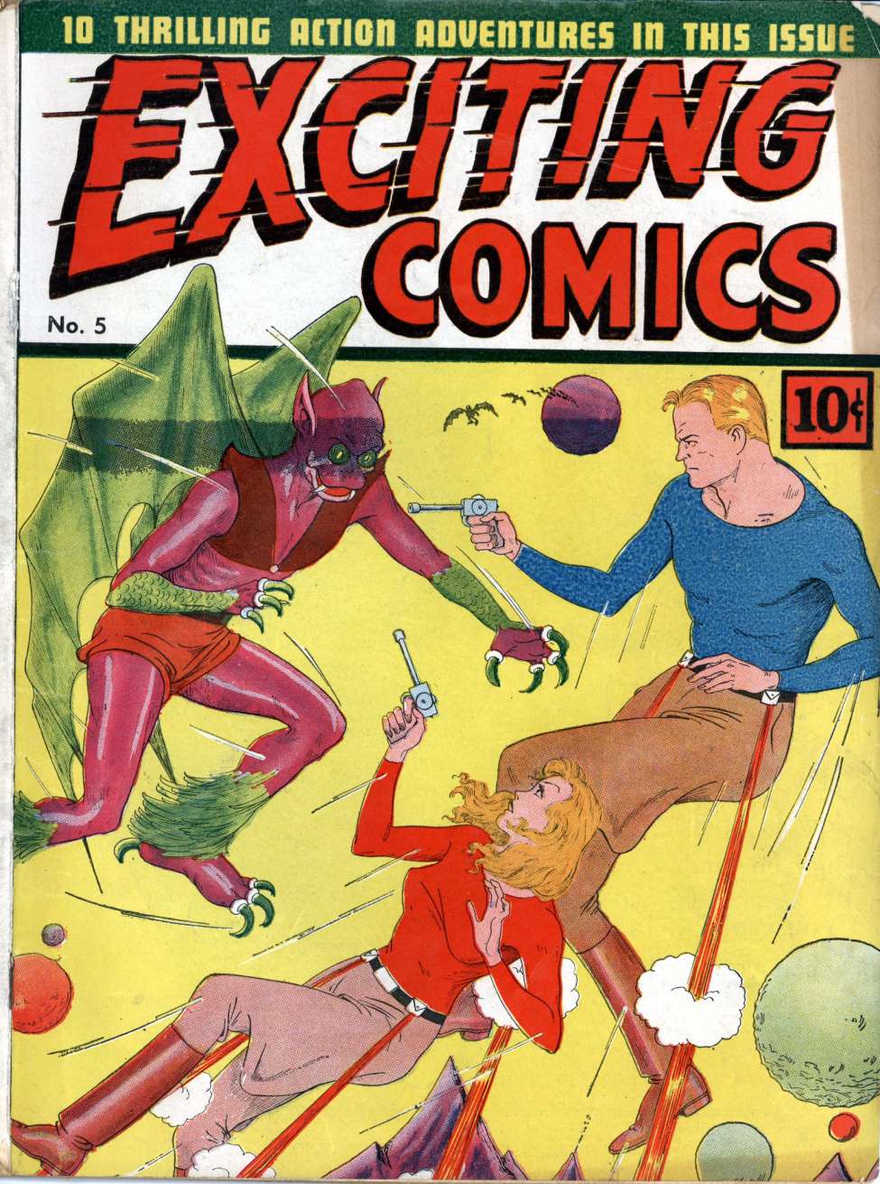 Comic Book Cover For Exciting Comics 5 (paper/4fiche)