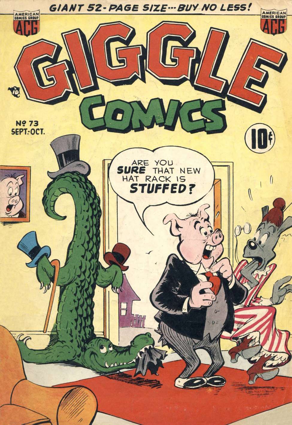 Comic Book Cover For Giggle Comics 73