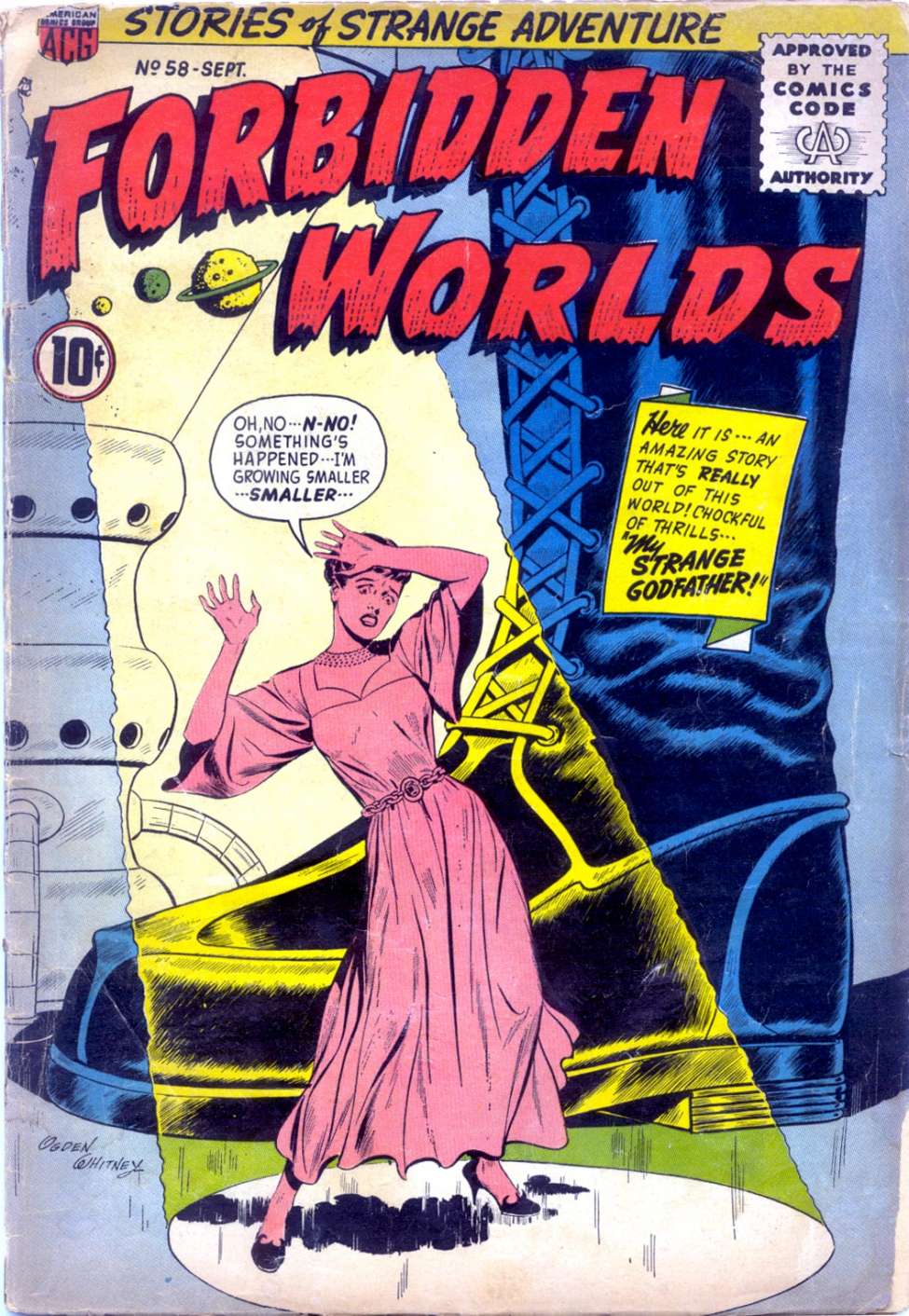 Comic Book Cover For Forbidden Worlds 58