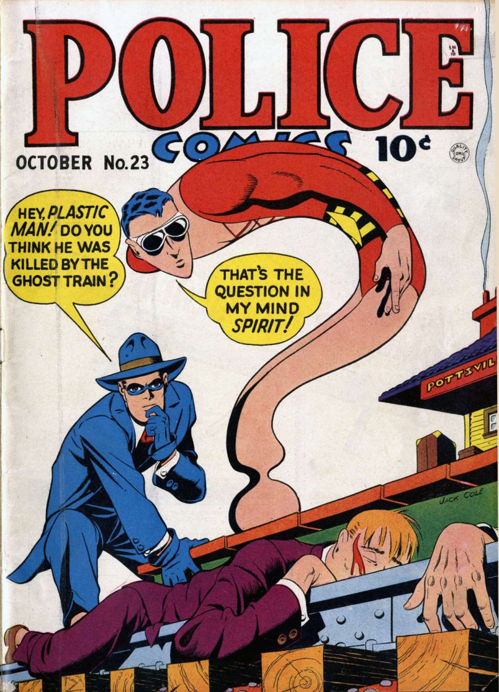 Comic Book Cover For Police Comics 23