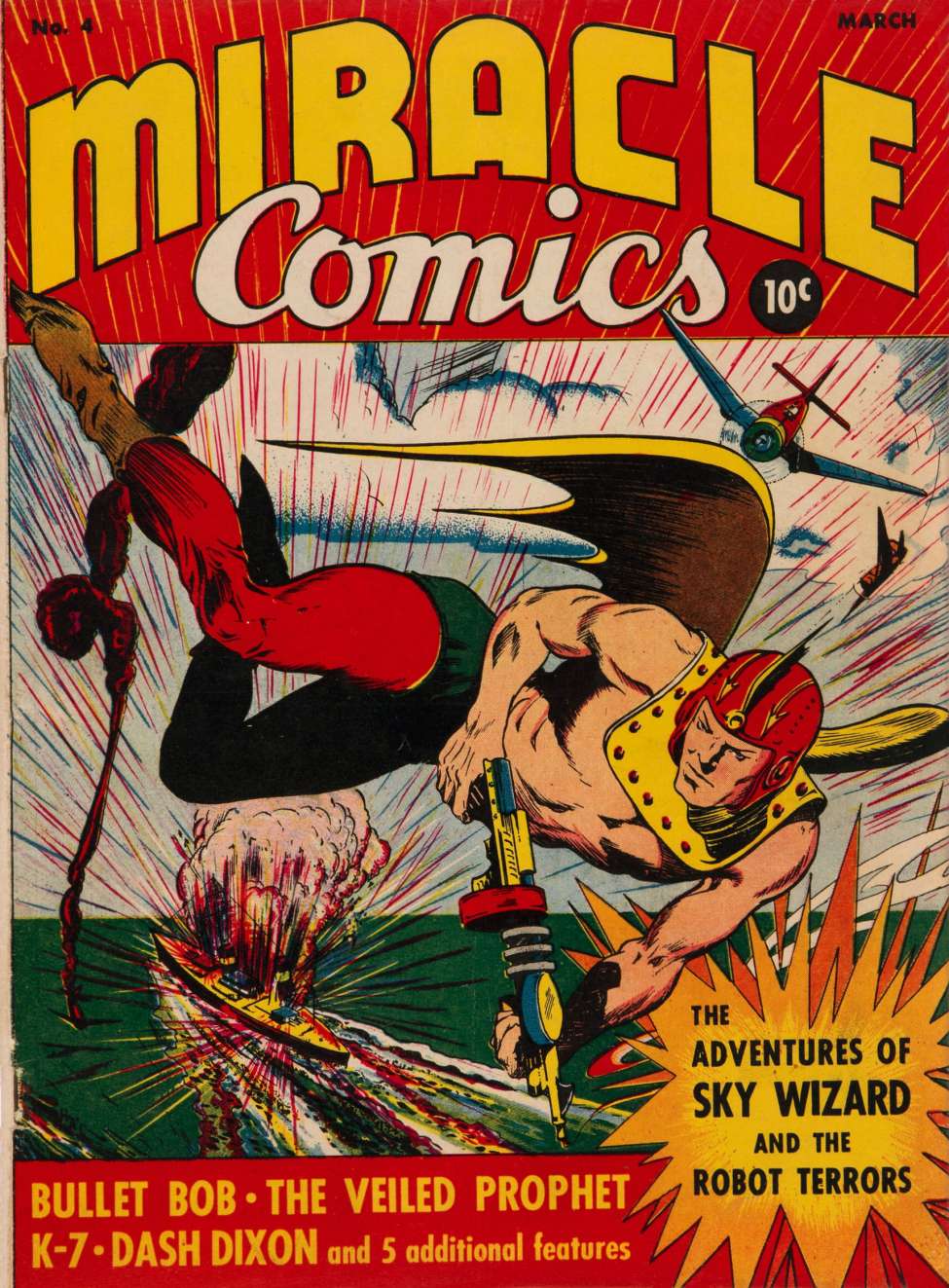 Comic Book Cover For Miracle Comics 4