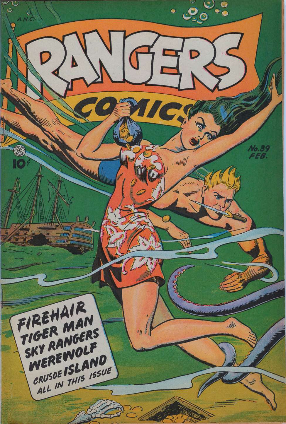 Comic Book Cover For Rangers Comics 39