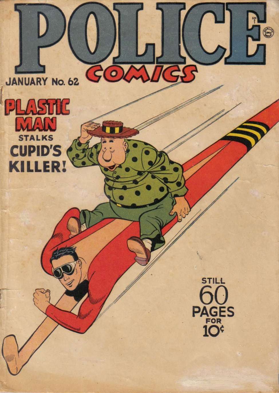 Comic Book Cover For Police Comics 62