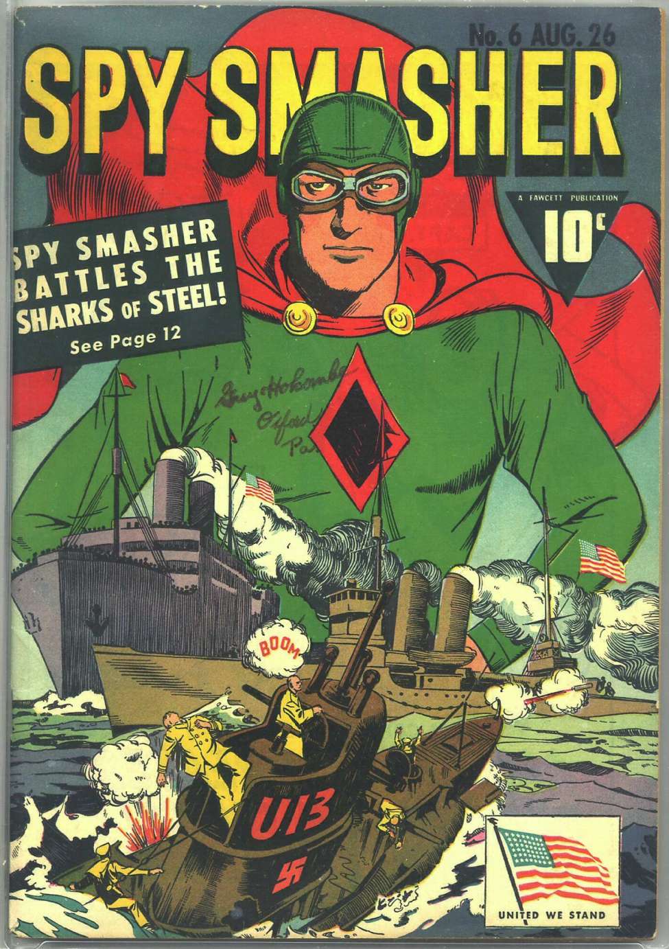 Comic Book Cover For Spy Smasher 6 (paper/fiche)