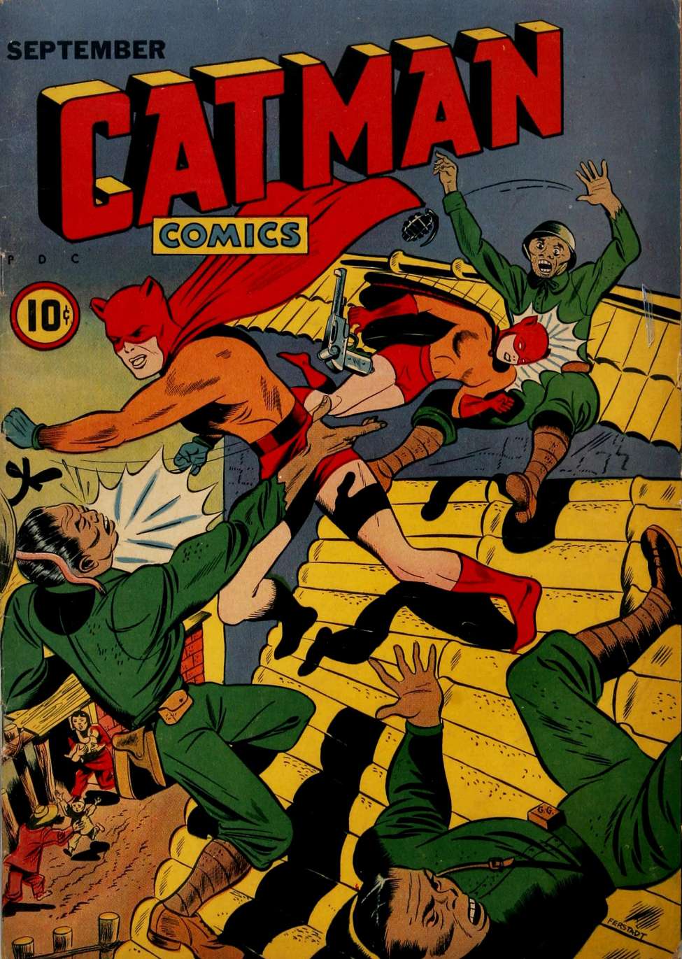 Comic Book Cover For Cat-Man Comics 26