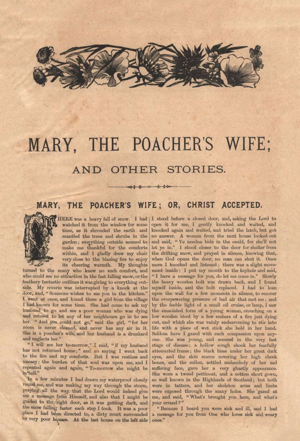Comic Book Cover For Horner's Penny Stories 1 - Mary the Poacher's Wife