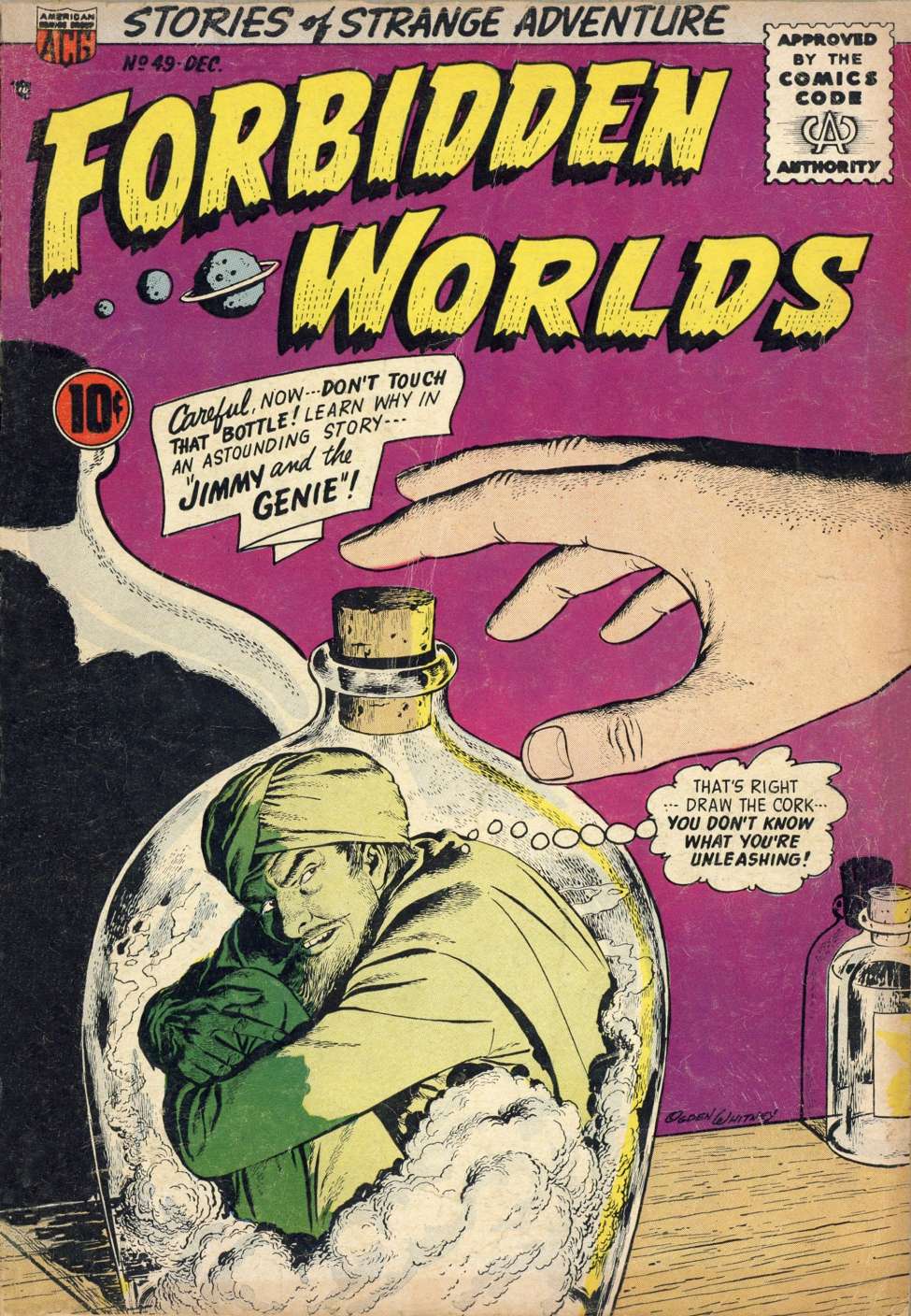 Comic Book Cover For Forbidden Worlds 49 - Version 1