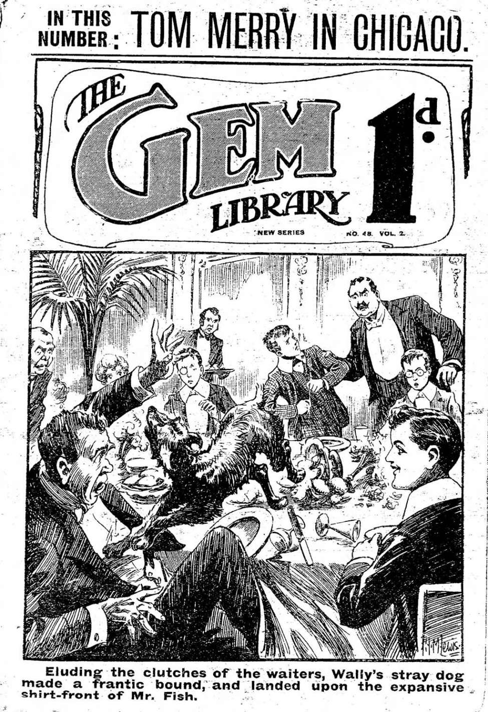 Comic Book Cover For The Gem v2 48 - Tom Merry in Chicago