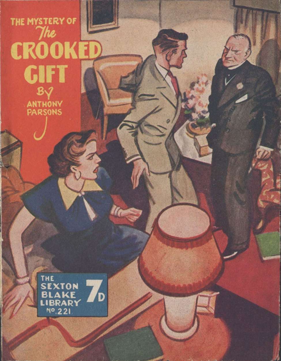 Comic Book Cover For Sexton Blake Library S3 221 - The Mystery of the Crooked Gift