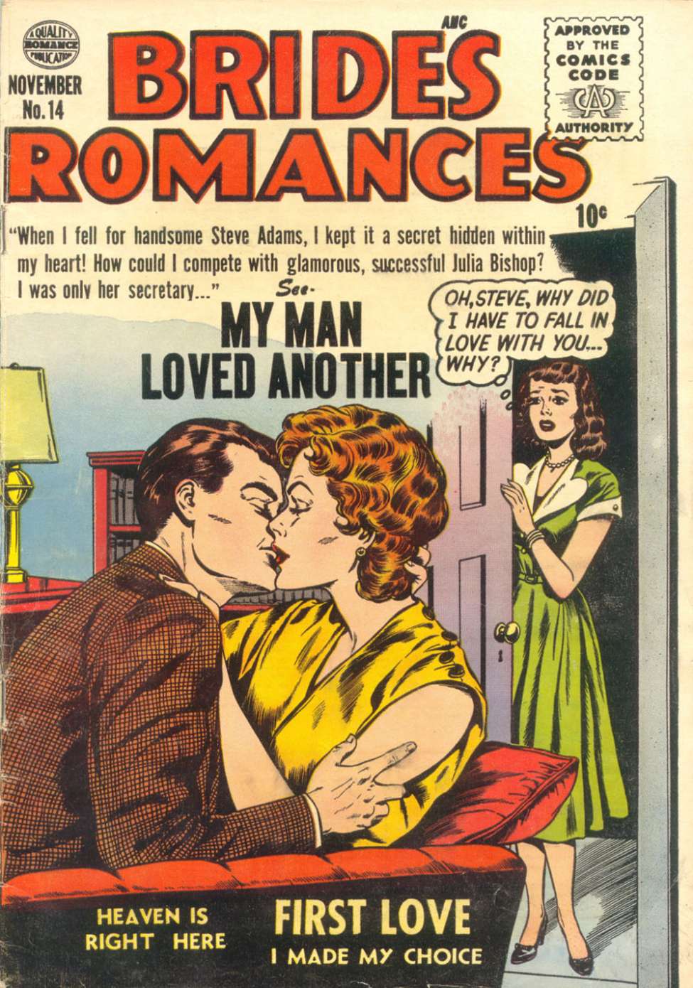 Comic Book Cover For Brides Romances 14
