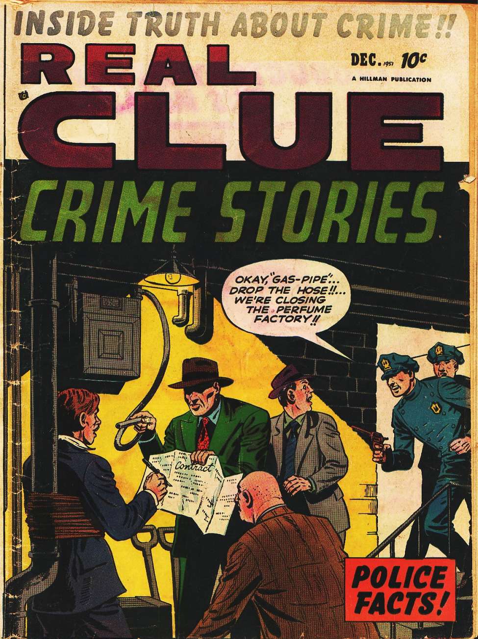 Comic Book Cover For Real Clue Crime Stories v6 10