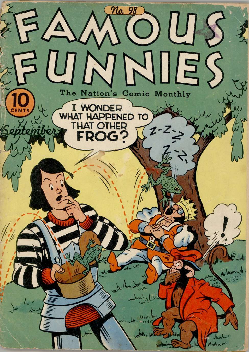 Comic Book Cover For Famous Funnies 98
