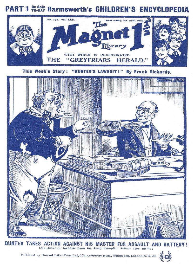 Book Cover For The Magnet 767 - Bunter's Lawsuit!