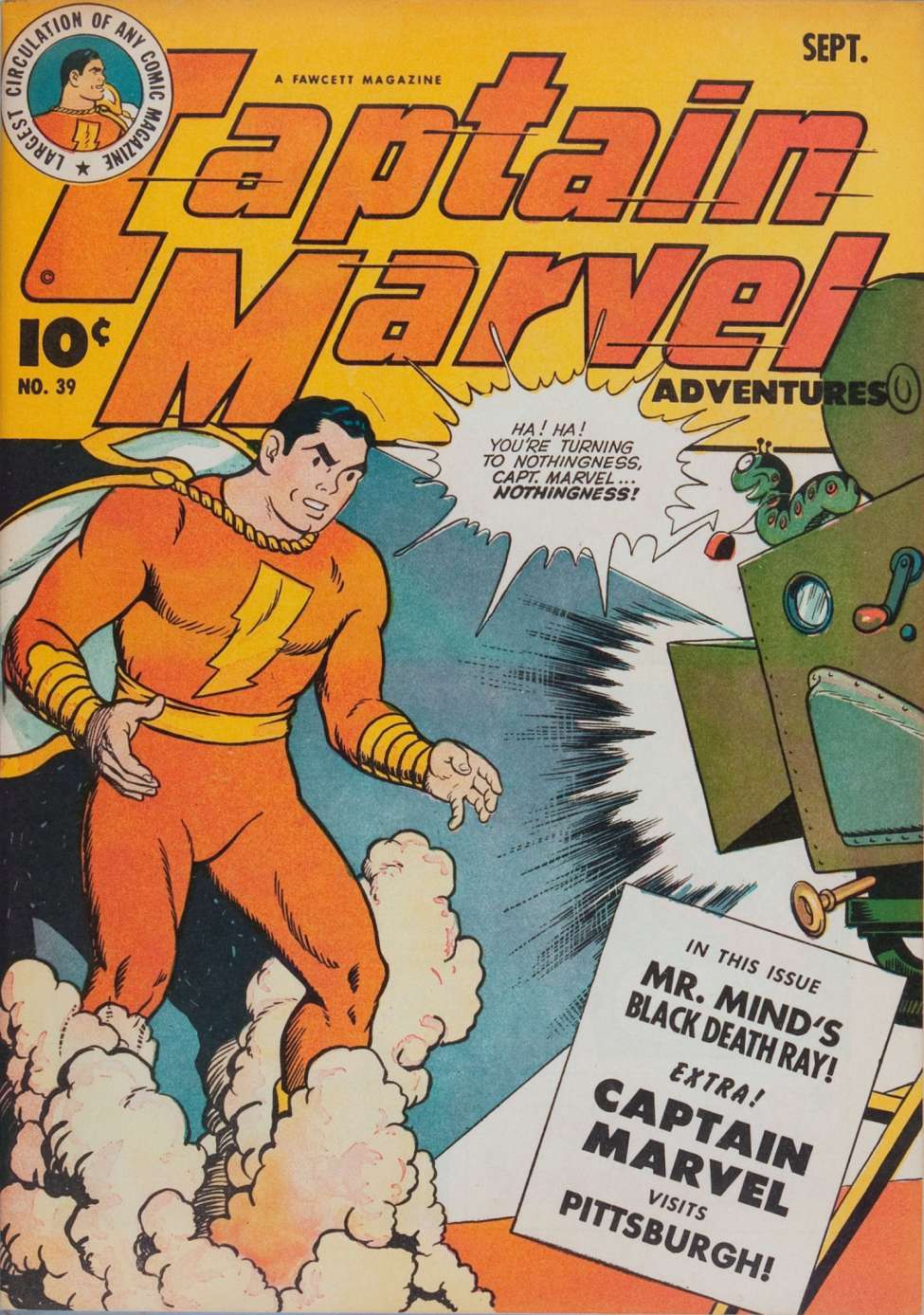 Comic Book Cover For Captain Marvel Adventures 39
