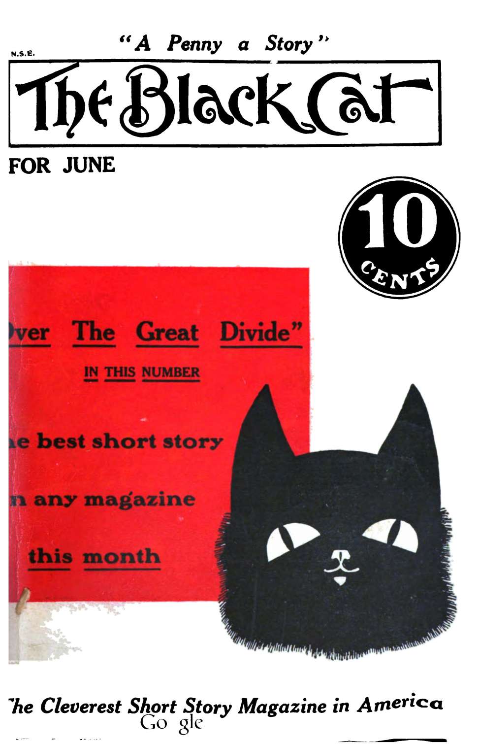 Book Cover For The Black Cat v19 9 - Over the Great Divide - Arthur Leeds