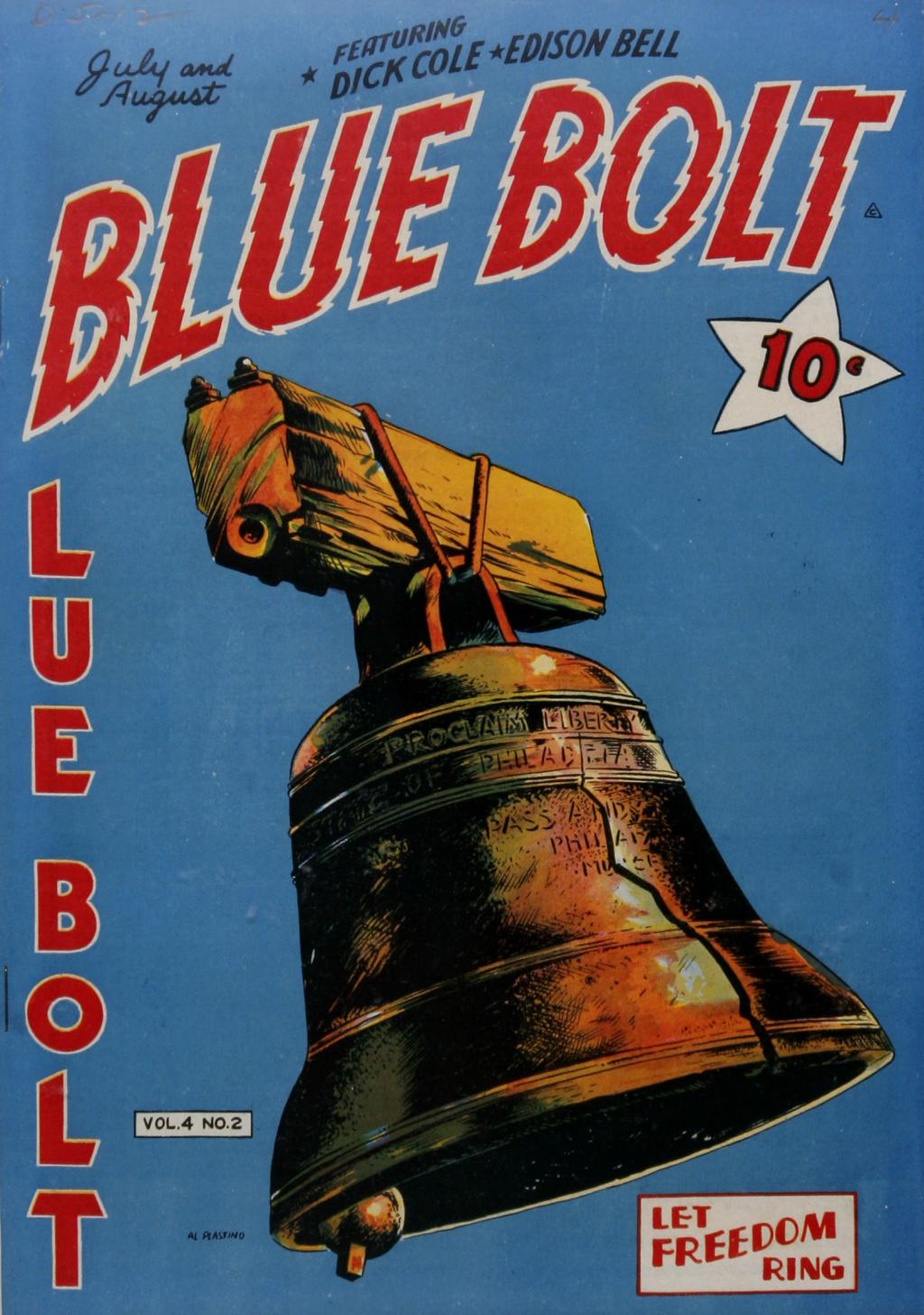 Comic Book Cover For Blue Bolt v4 2