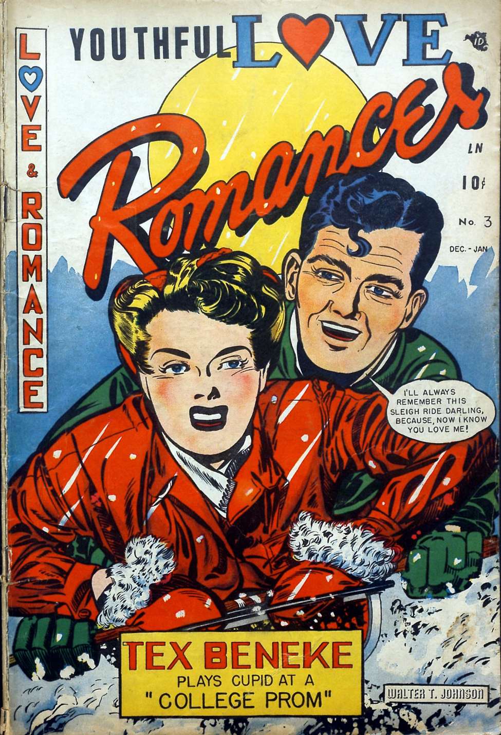 Comic Book Cover For Youthful Love Romances 3