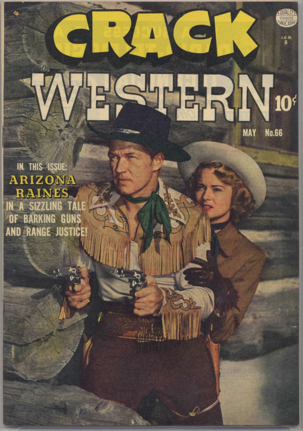 Comic Book Cover For Crack Western 66 - Version 1
