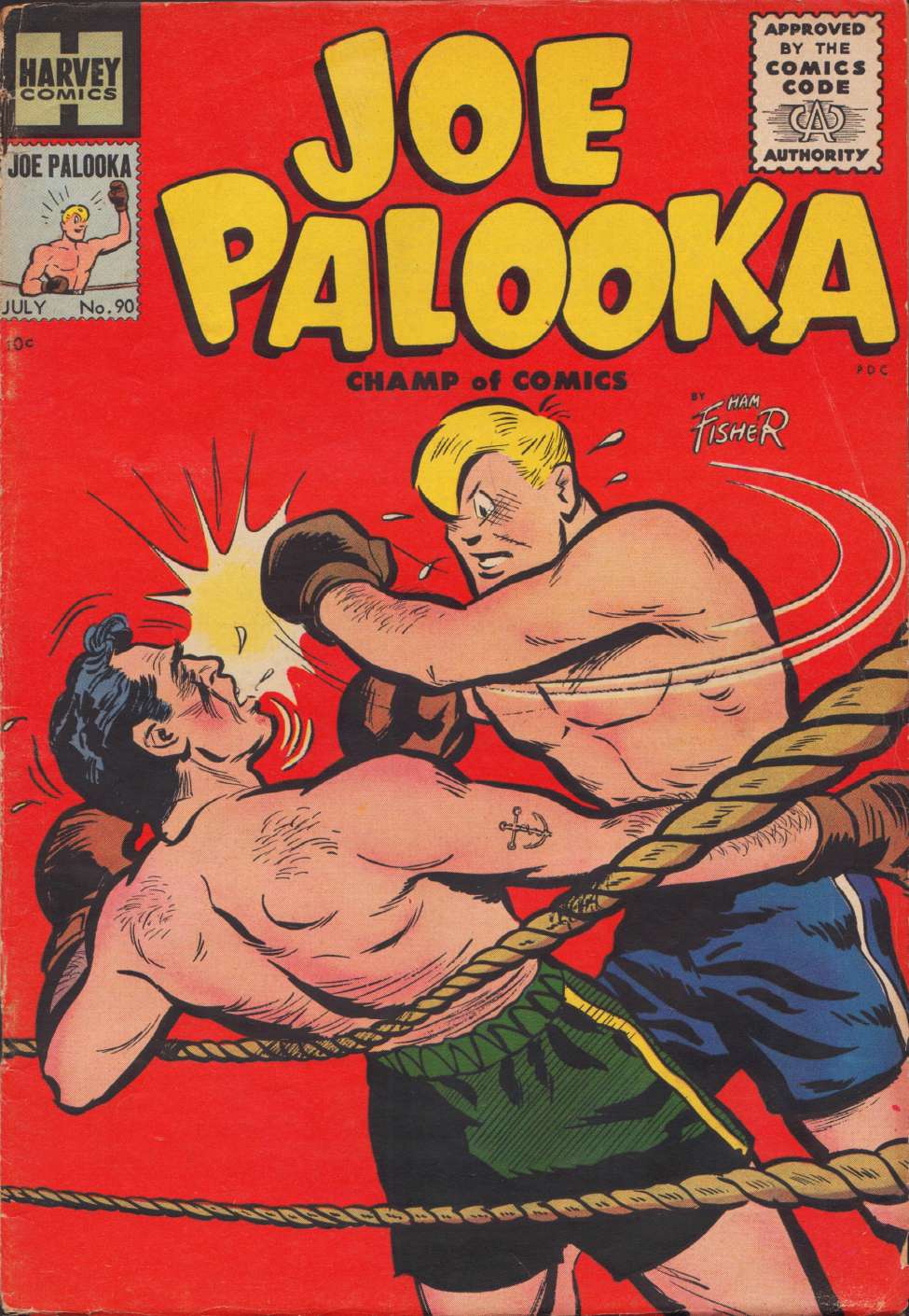 Comic Book Cover For Joe Palooka Comics 90