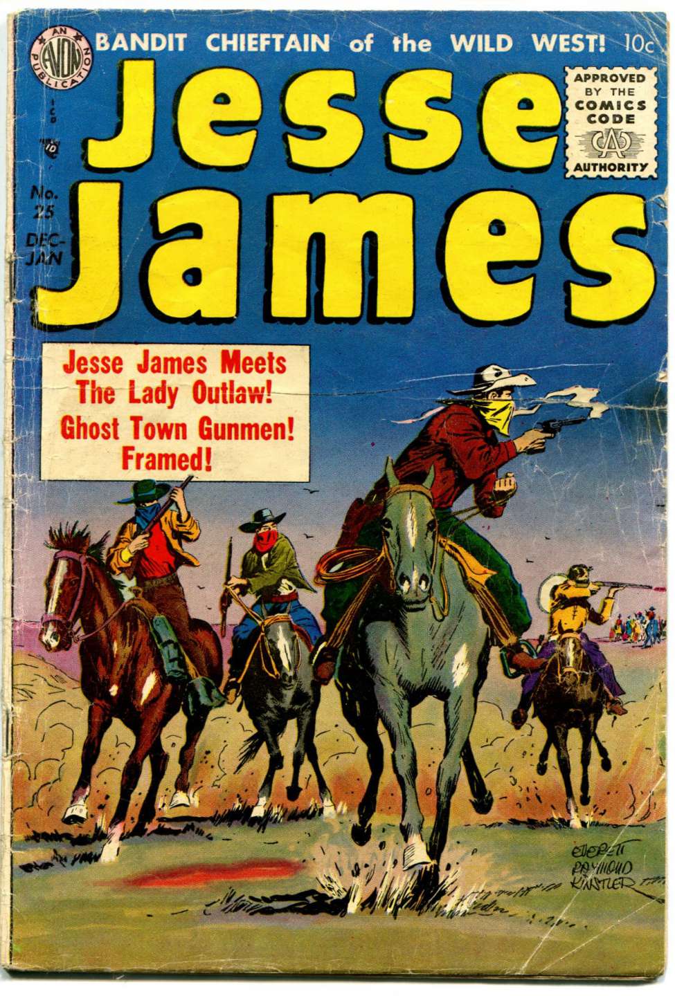 Comic Book Cover For Jesse James 25