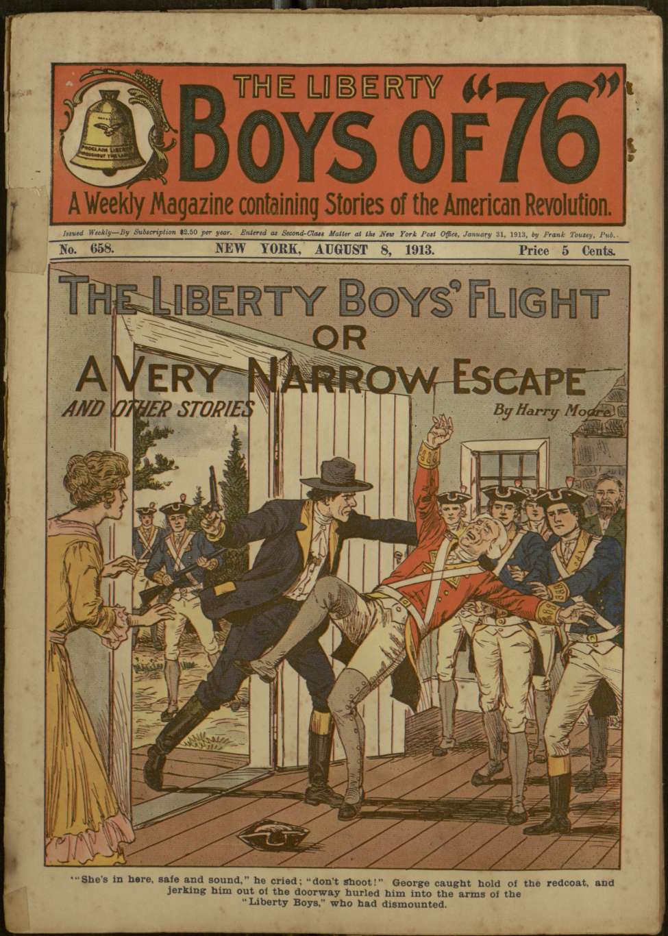 Book Cover For The Liberty Boys of 76 658 - The Liberty Boys' Flight