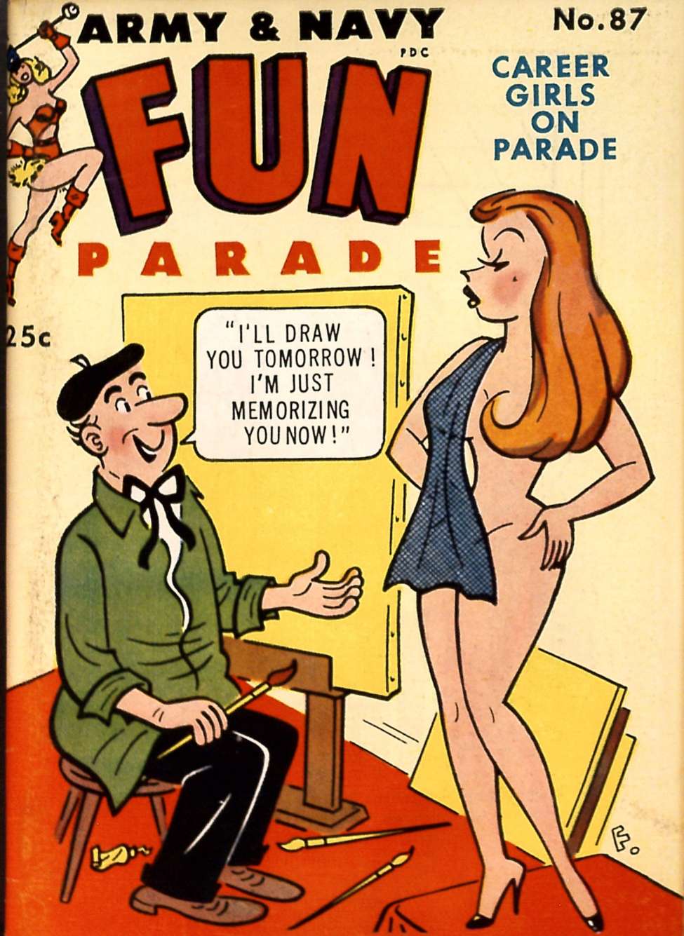 Comic Book Cover For Army & Navy Fun Parade 87