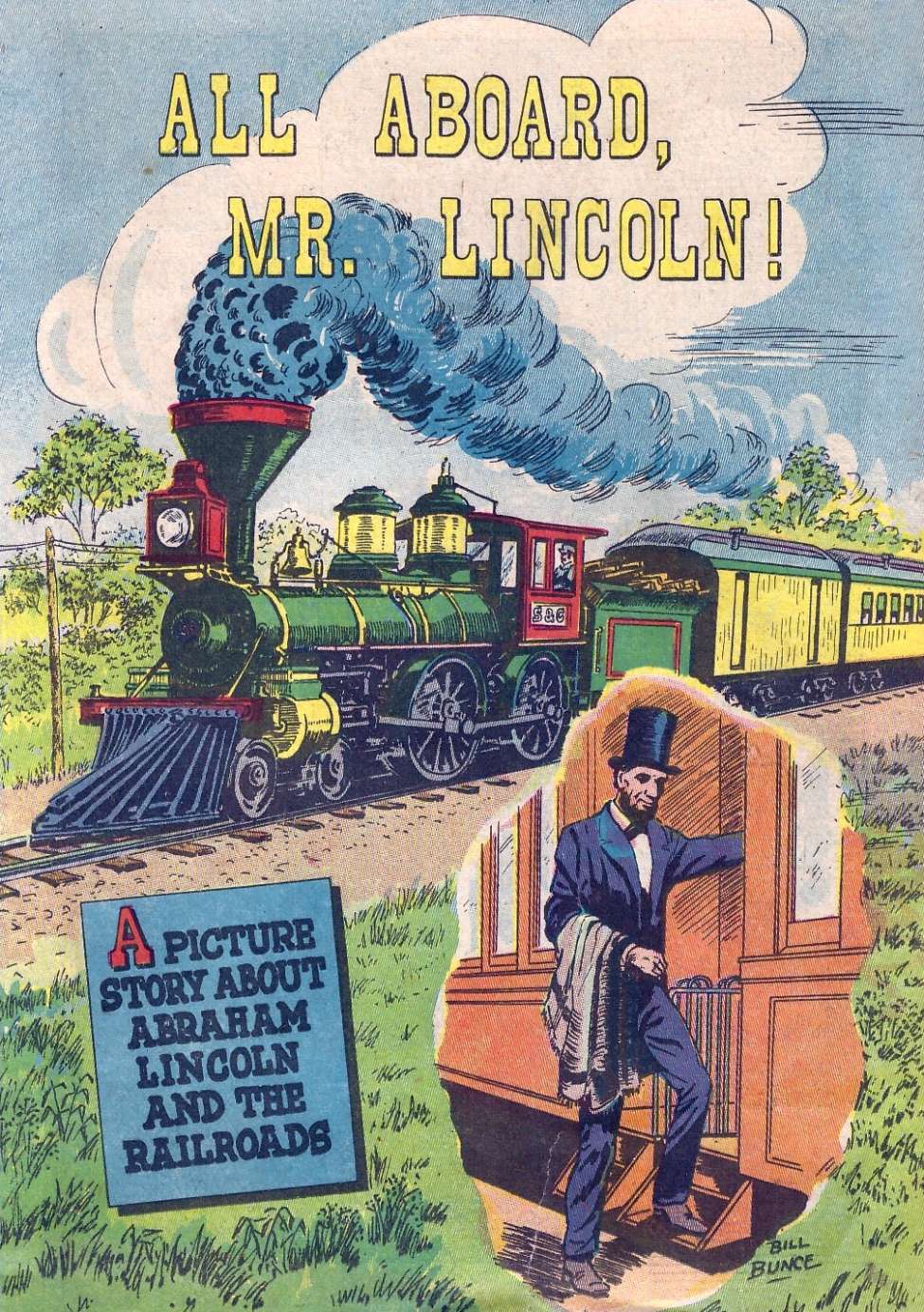 Comic Book Cover For All Aboard Mr Lincoln