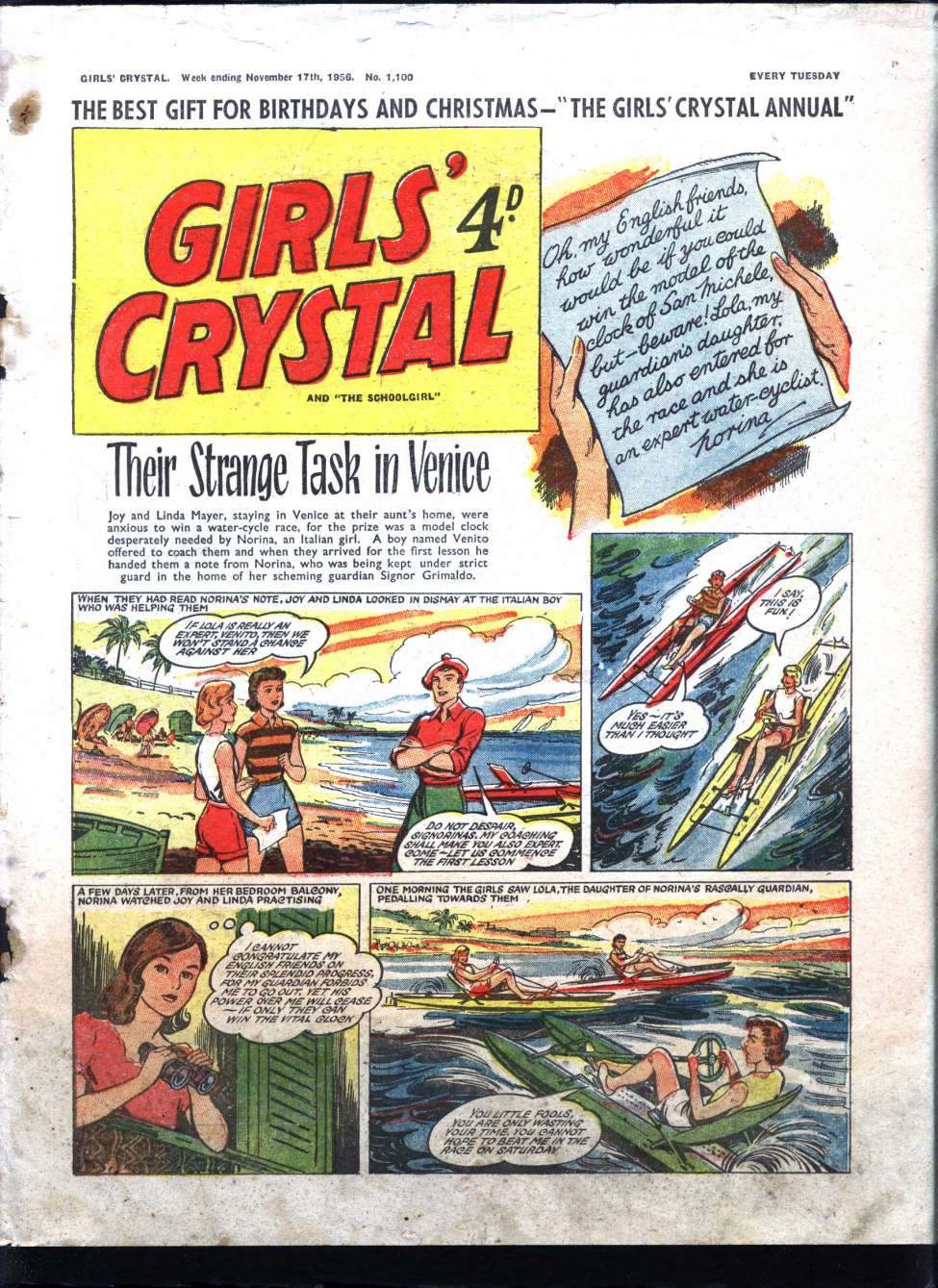 Comic Book Cover For Girls' Crystal 1100