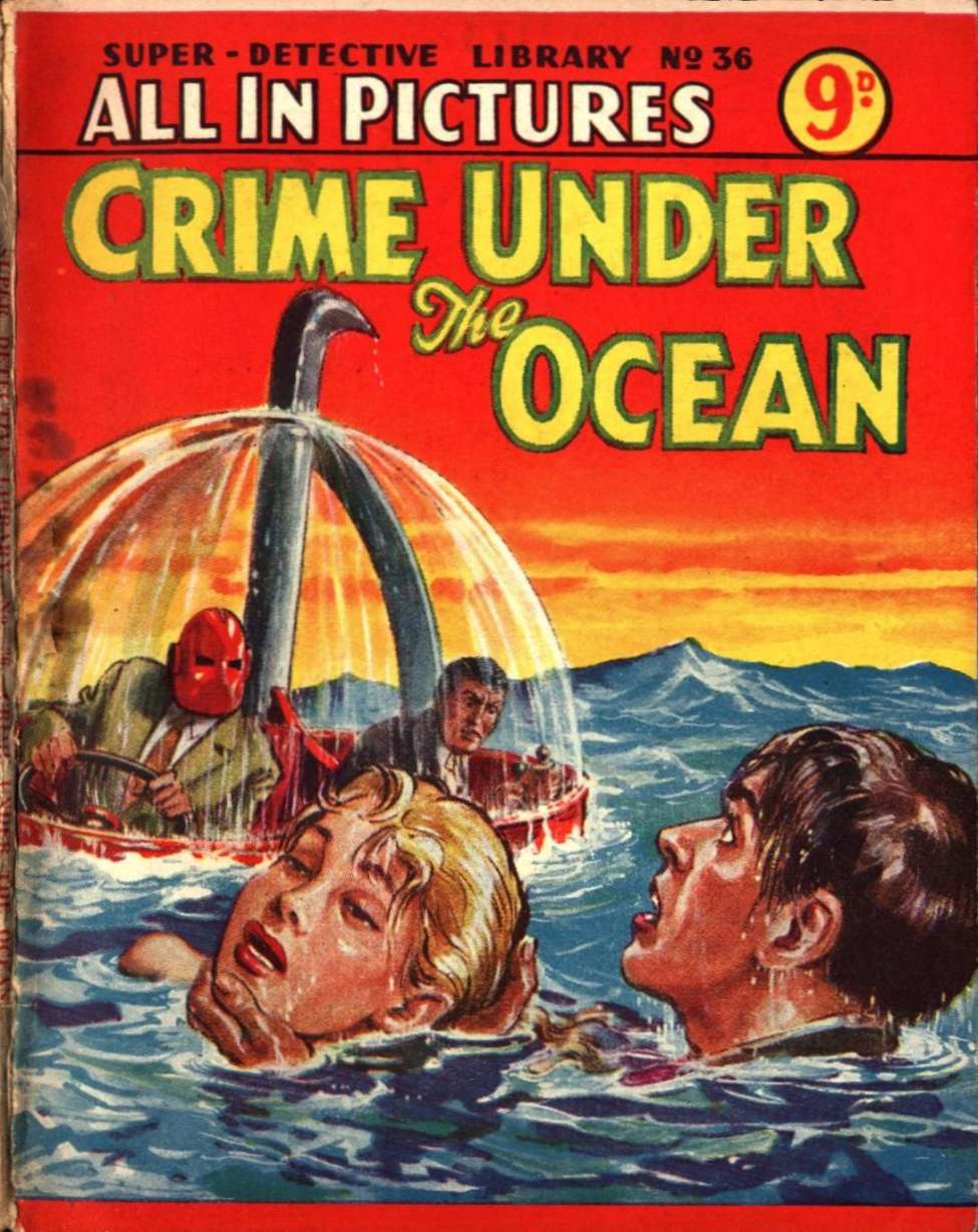 Book Cover For Super Detective Library 36 - Crime Under the Ocean