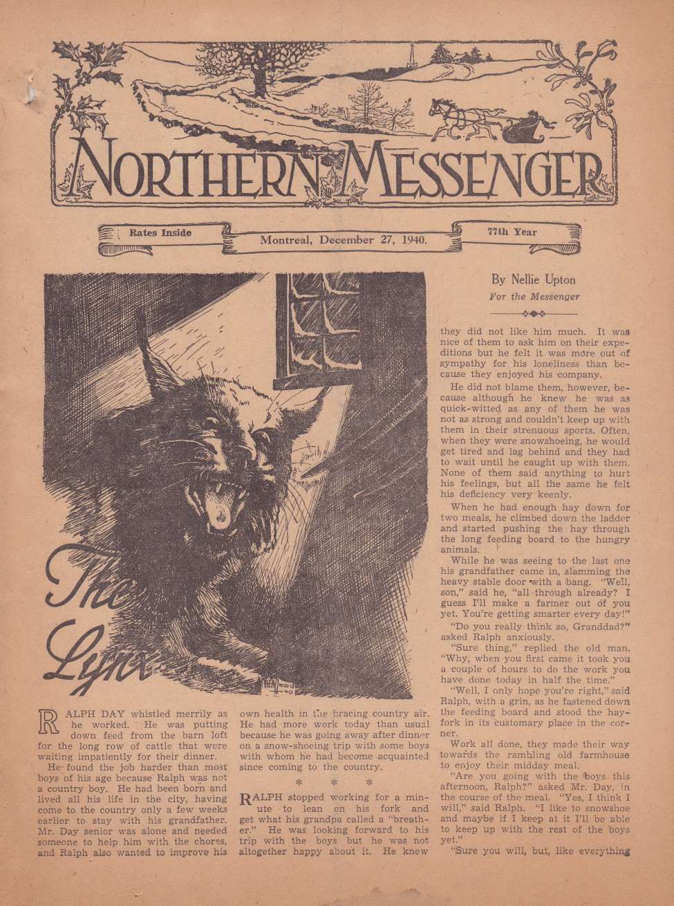 Comic Book Cover For Northern Messenger (1940-12-27)
