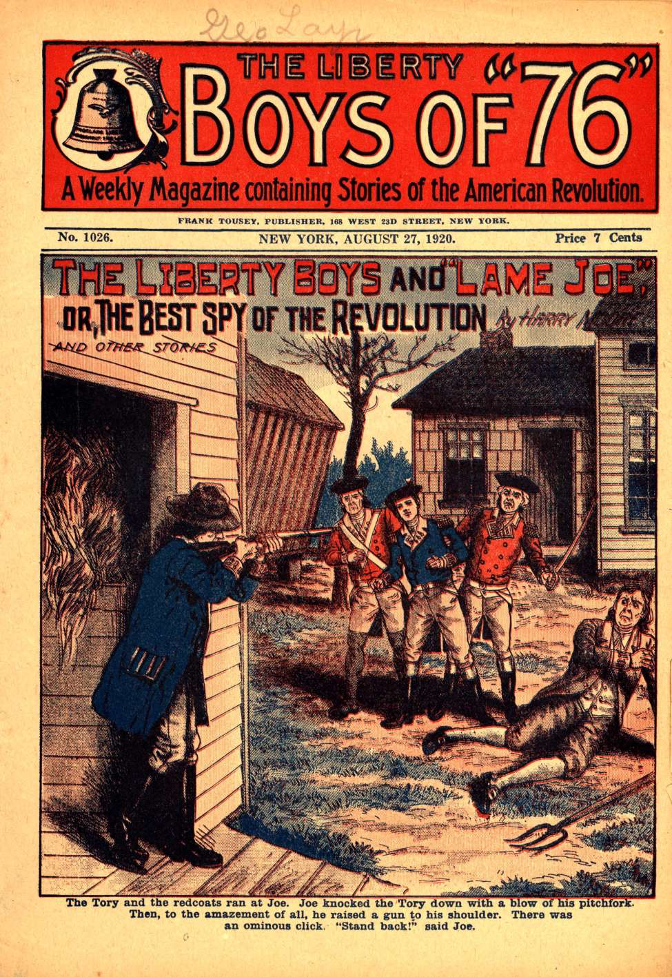 Book Cover For The Liberty Boys of 76 1026 - The Liberty Boys and Lame Joe