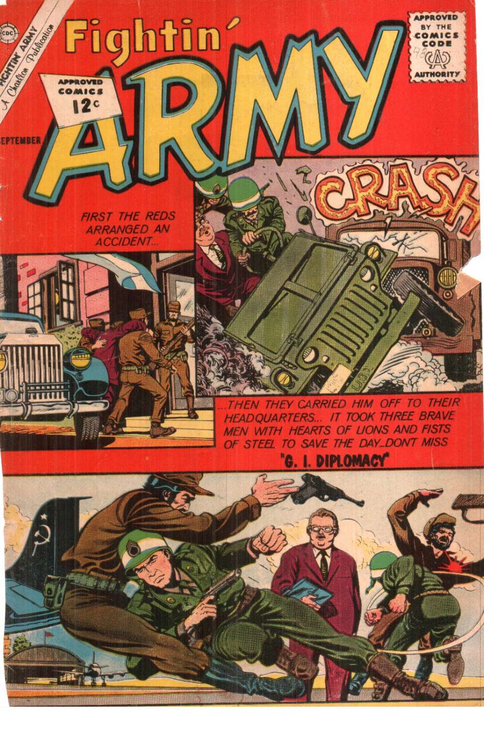 Comic Book Cover For Fightin' Army 48
