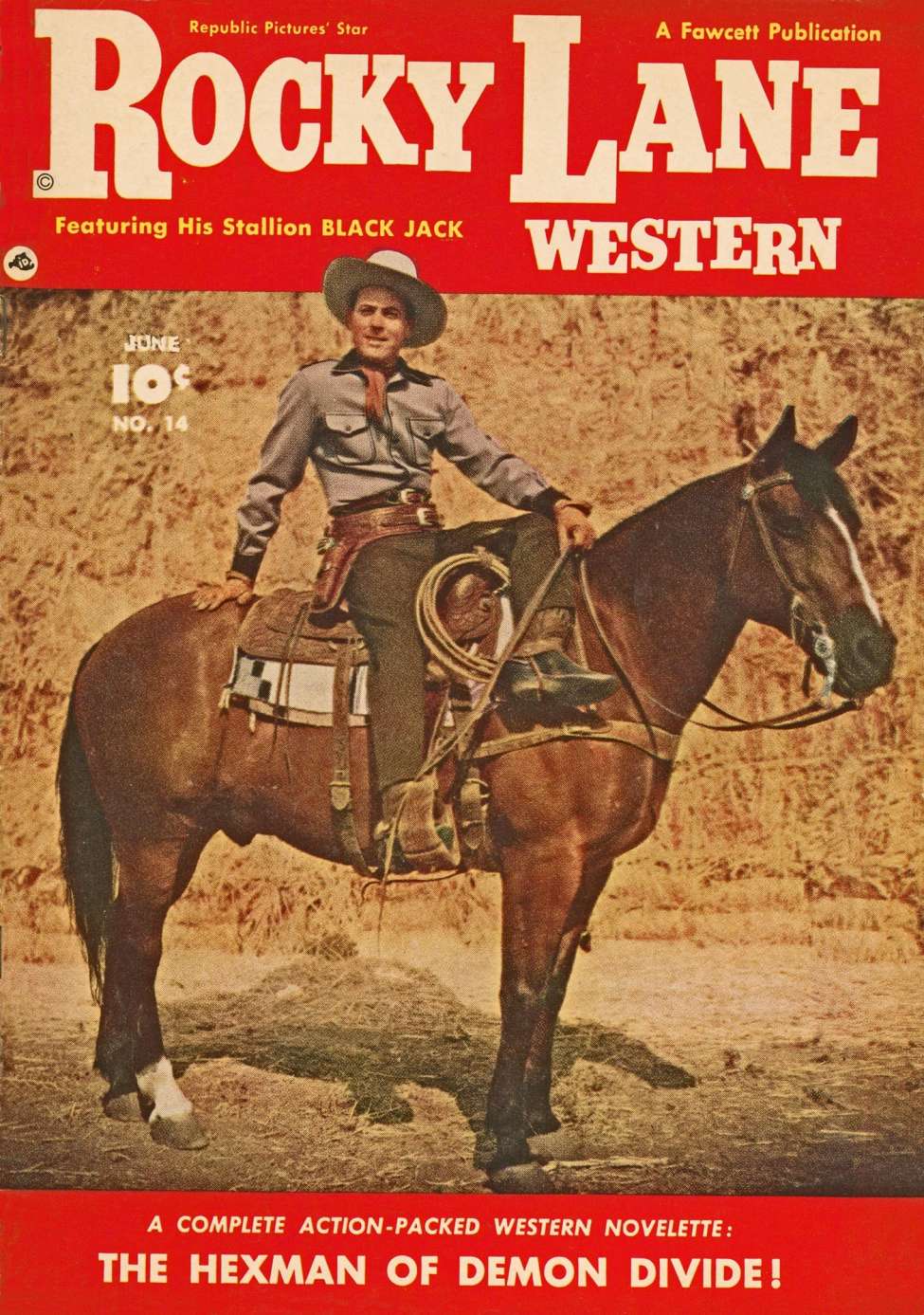 Comic Book Cover For Rocky Lane Western 14