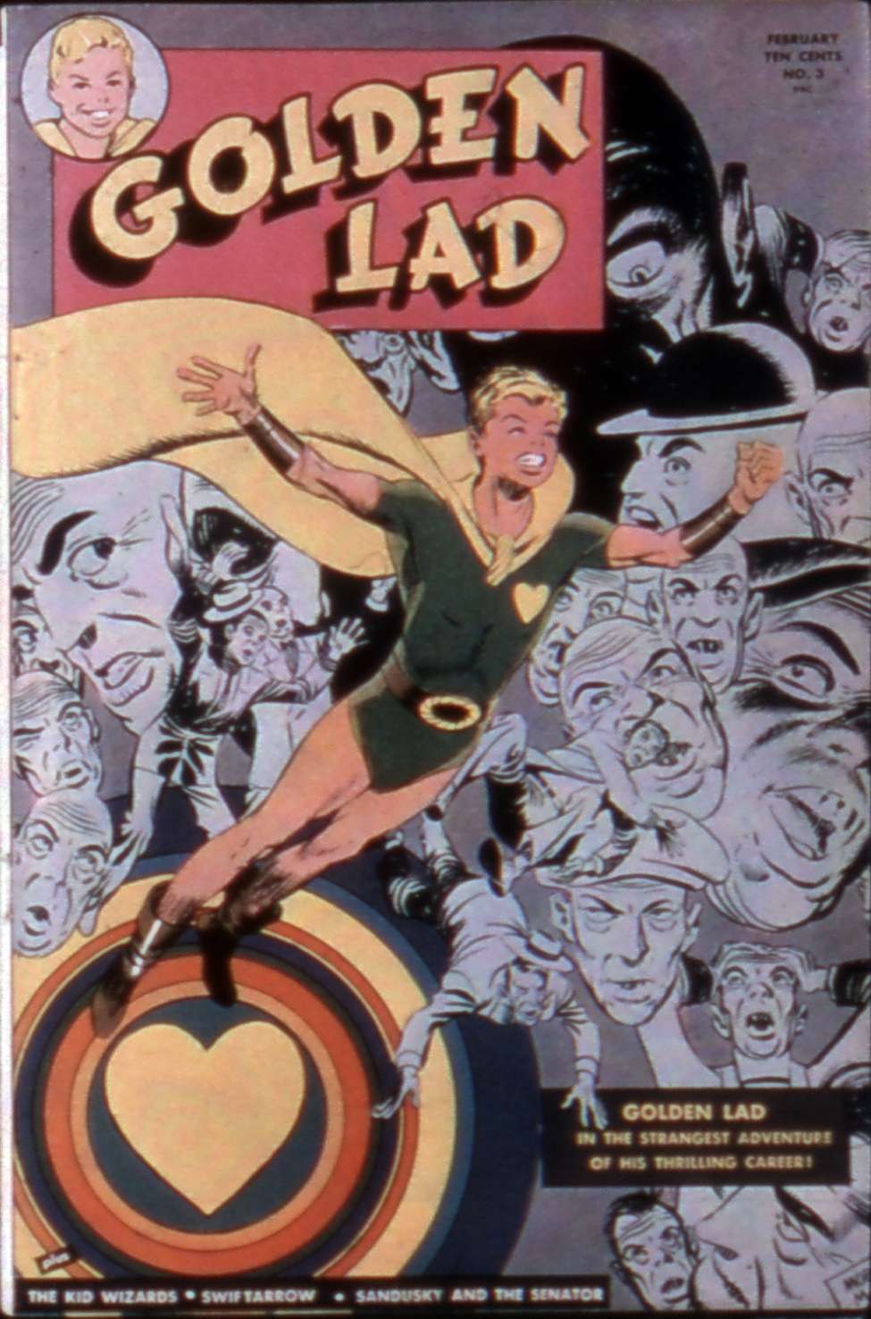 Comic Book Cover For Golden Lad 3 (fiche) - Version 2