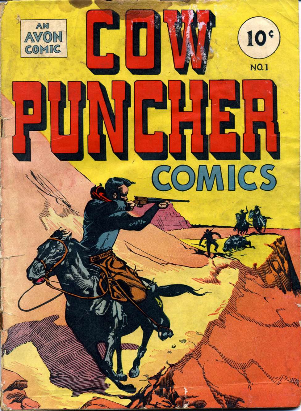 Comic Book Cover For Cow Puncher Comics 1